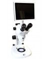 Microscópio Estereoscópio com Zoom e LED e Monitor NSZ 606-T LED NLCD Coleman
