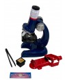 Kit Laboratório Microscópio 100x a 1200x Brinquedo Educativo