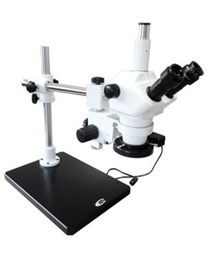Microscópio Estereoscópio Trinocular Com Zoom e Braço Universal STAND D NSZ 606T Coleman