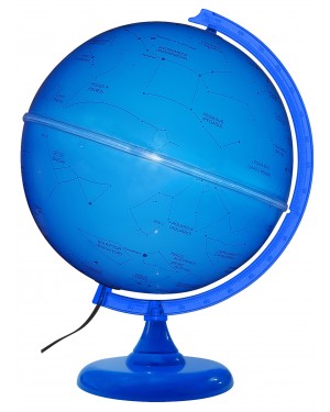 Globo Celeste Cielo 30cm Azul Iluminado com Led Branco GB-12935