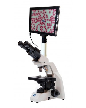 Microscópio Biológico Trinocular Infinito Led N 126/T INF-P LED HDMI Coleman