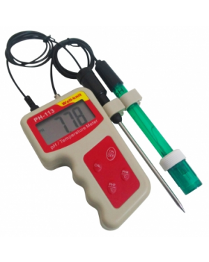 PHmetro Digital Portátil com sensor de Temperatura pH 0,0 a 14  PH-113