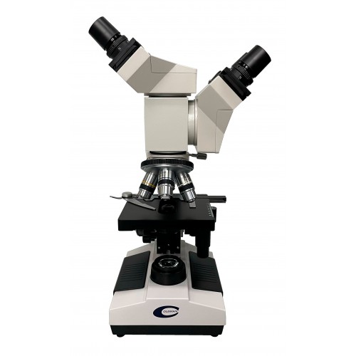 Microscópio Biológico com Duas Cabeças Binoculares 204 LED Coleman