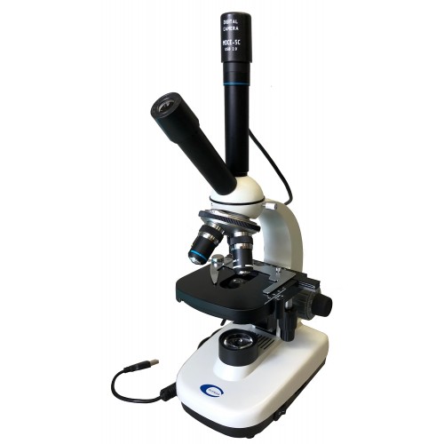 Microscópio Monocular com Saída e Sistema de Vídeo 101/MSD LED Coleman