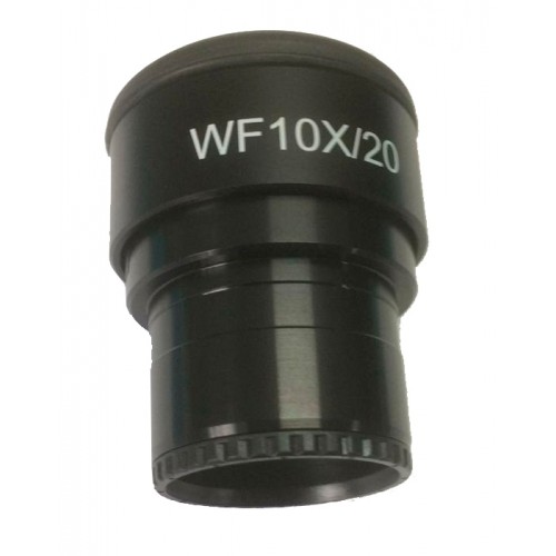 Ocular WF 10x 20mm com retículo tipo régua para estereocópio 405 coleman